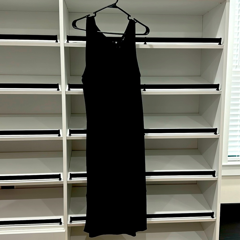 Isabel Toledo for Lane Bryant Black Sleeveless Drape neck Dress 20